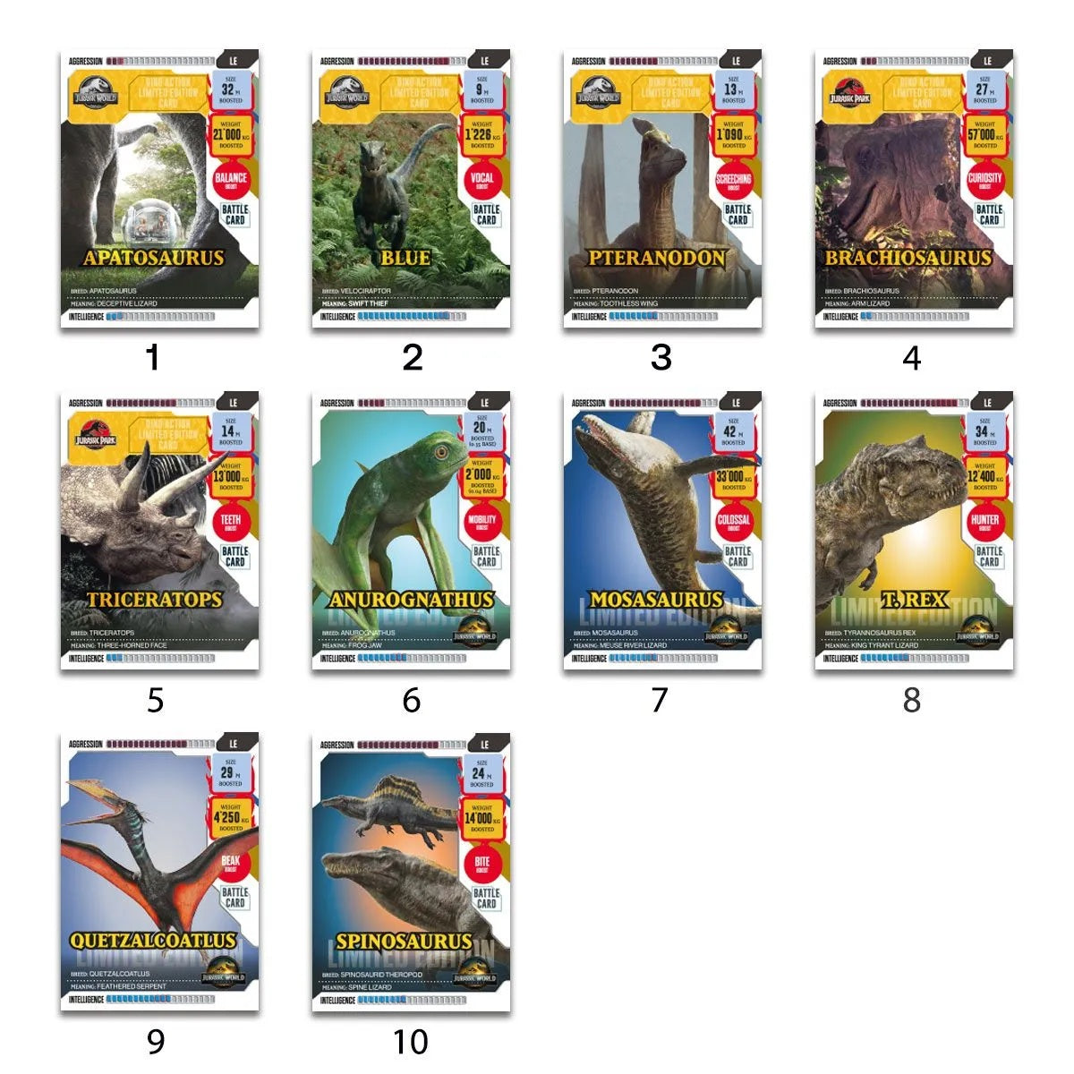 JURASSIC WORLD - Panini Trading cards (1 Binder + 3 poch + 1 Ed lim.)
