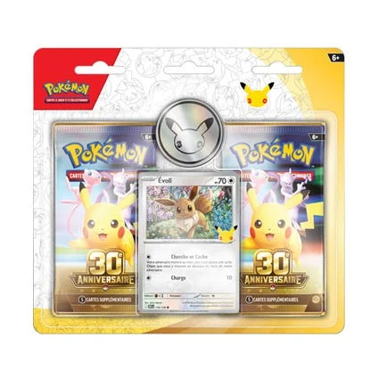POKEMON - 30ème Anniversaire - 2Pack Promo (Evoli) - FR