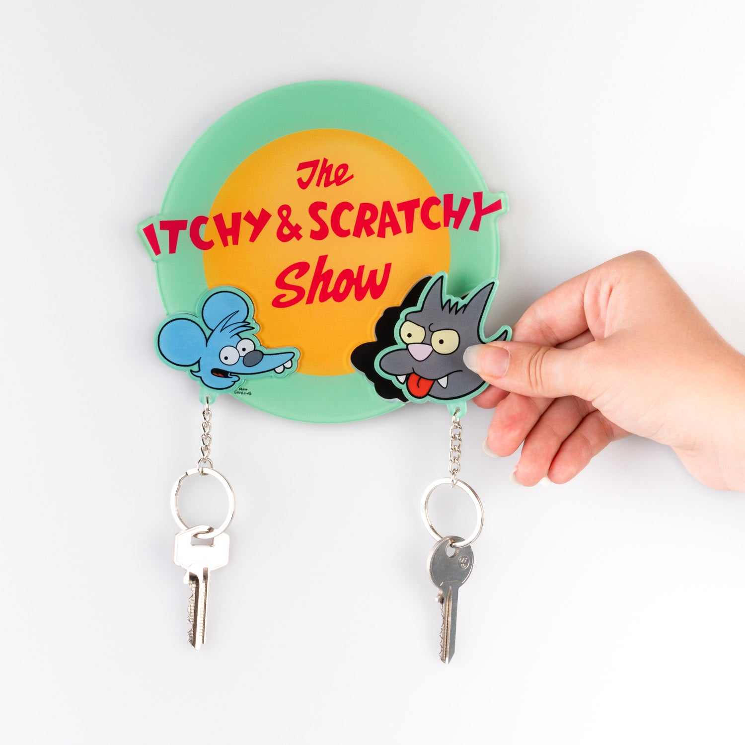 THE SIMPSONS - Wall Key Holder with 2 Keyrings