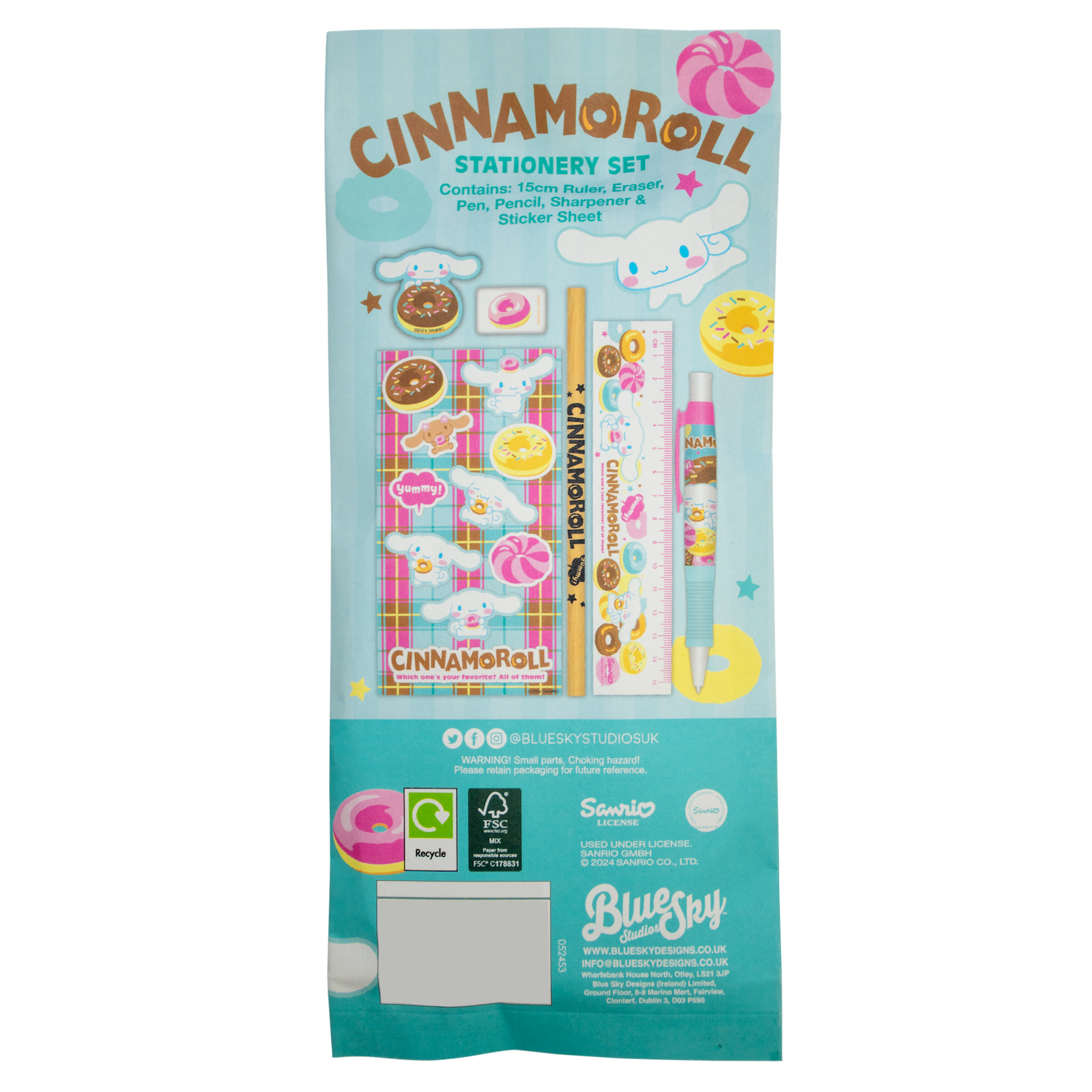 CINNAMOROLL - Stationery Set 6pc