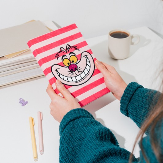 ALICE - Cheshire Cat - Premium Fluffy Notebook - Size A5