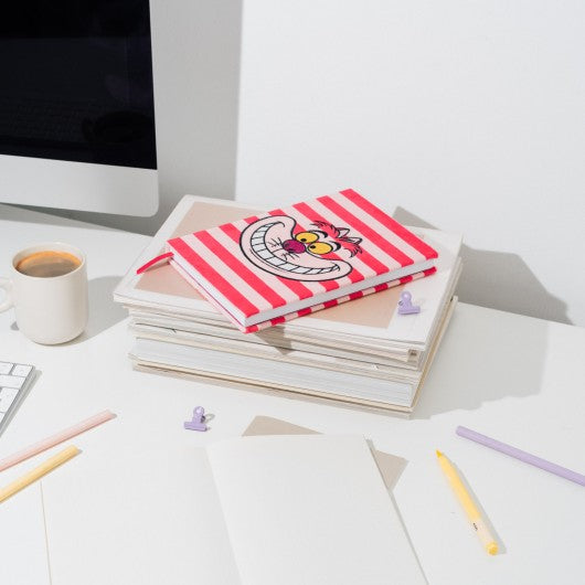 ALICE - Cheshire Cat - Premium Fluffy Notebook - Size A5