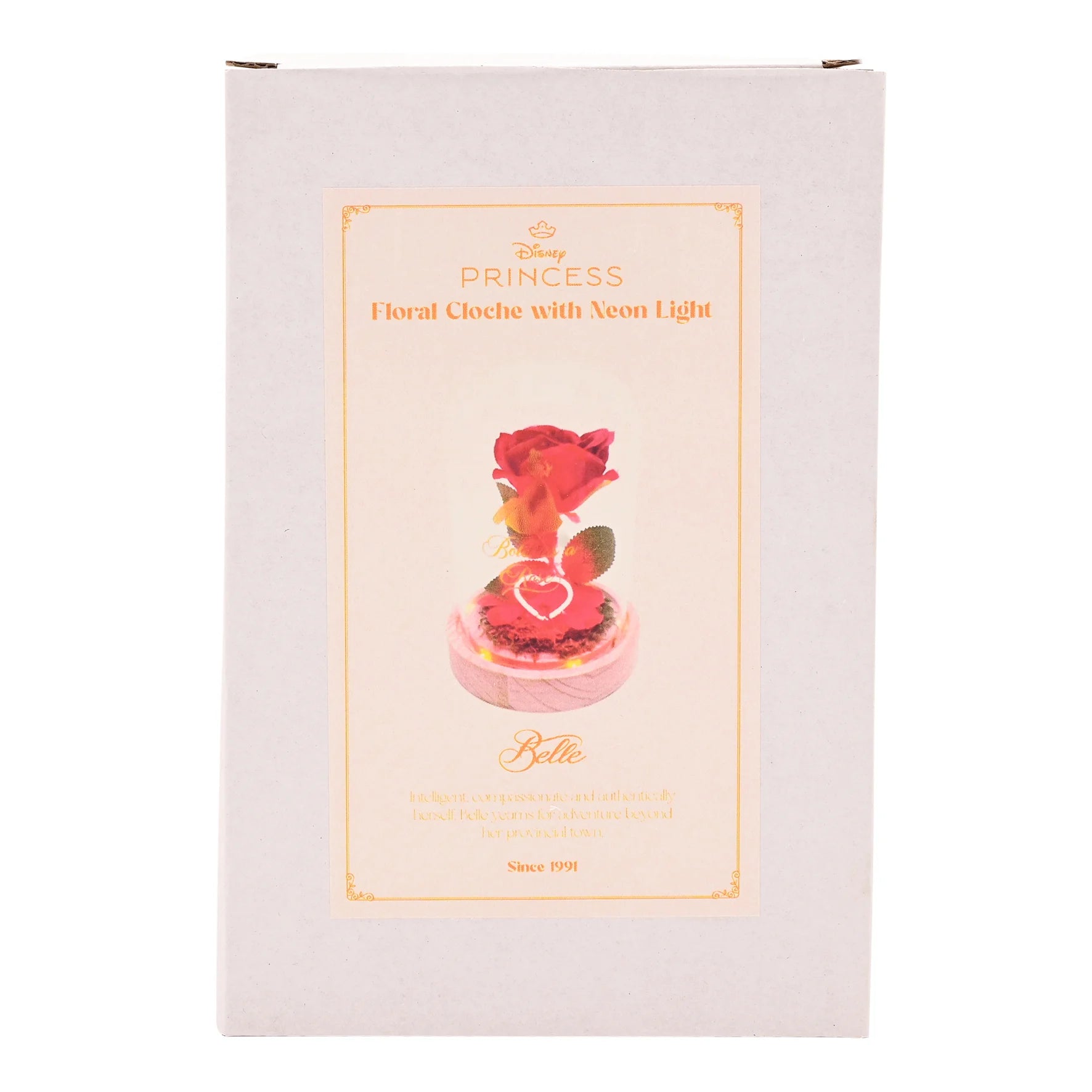 DISNEY PRINCESS - Belle - Floral Cloche with a Neon Light