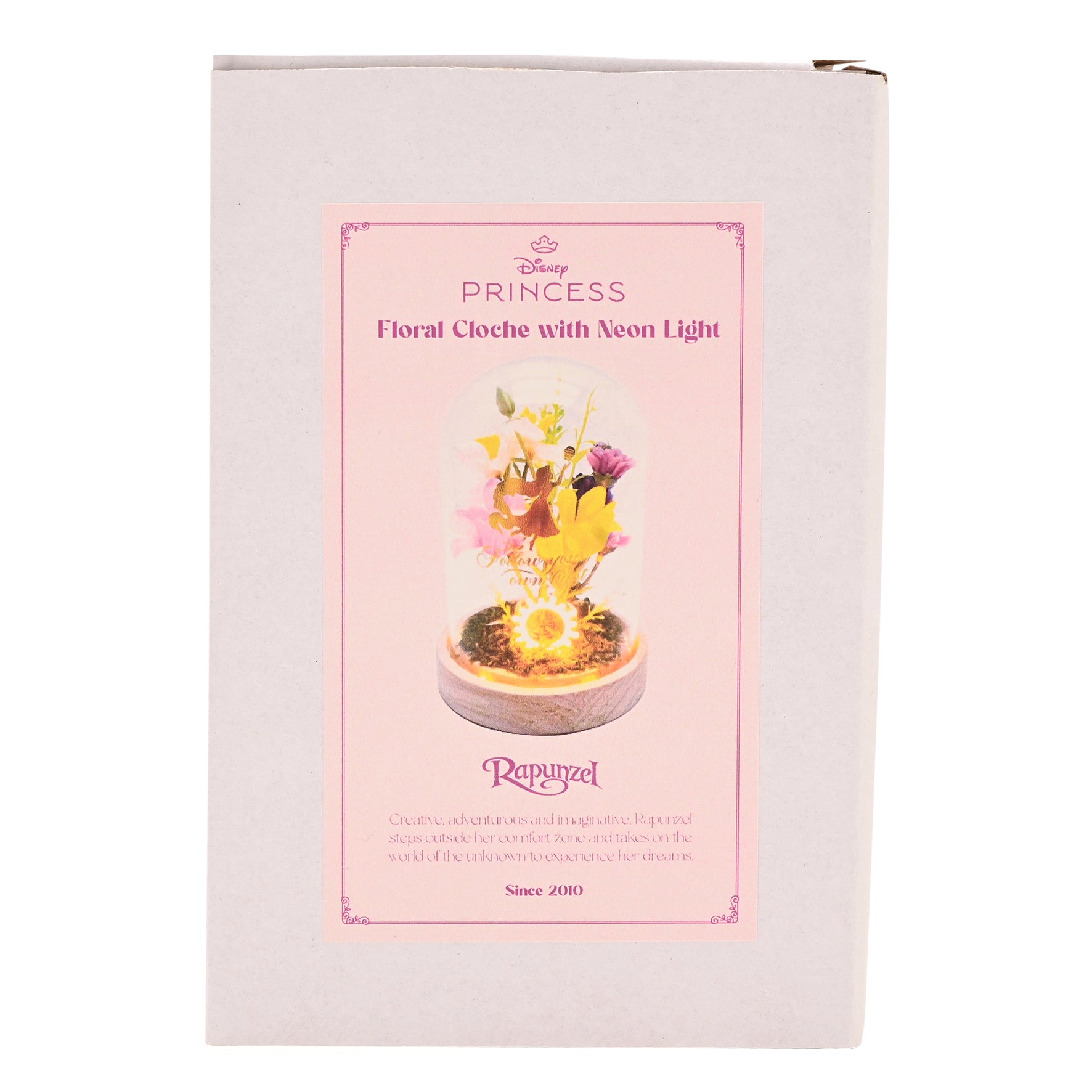 DISNEY PRINCESSES - Raiponce - Cloche Florale avec Lumière Néon