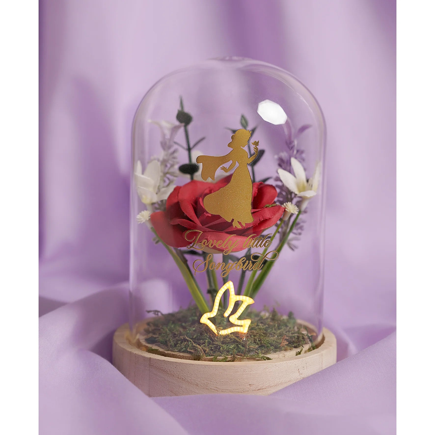 DISNEY PRINCESS - Snow White - Floral Cloche with a Neon Light