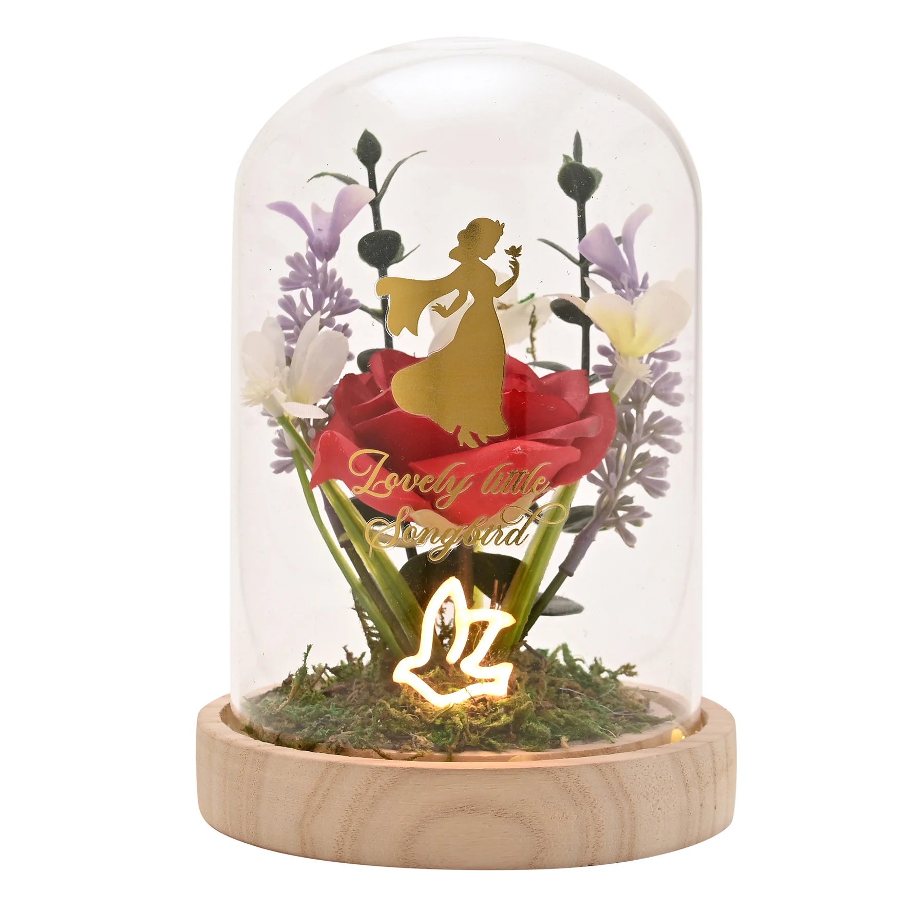 DISNEY PRINCESS - Snow White - Floral Cloche with a Neon Light