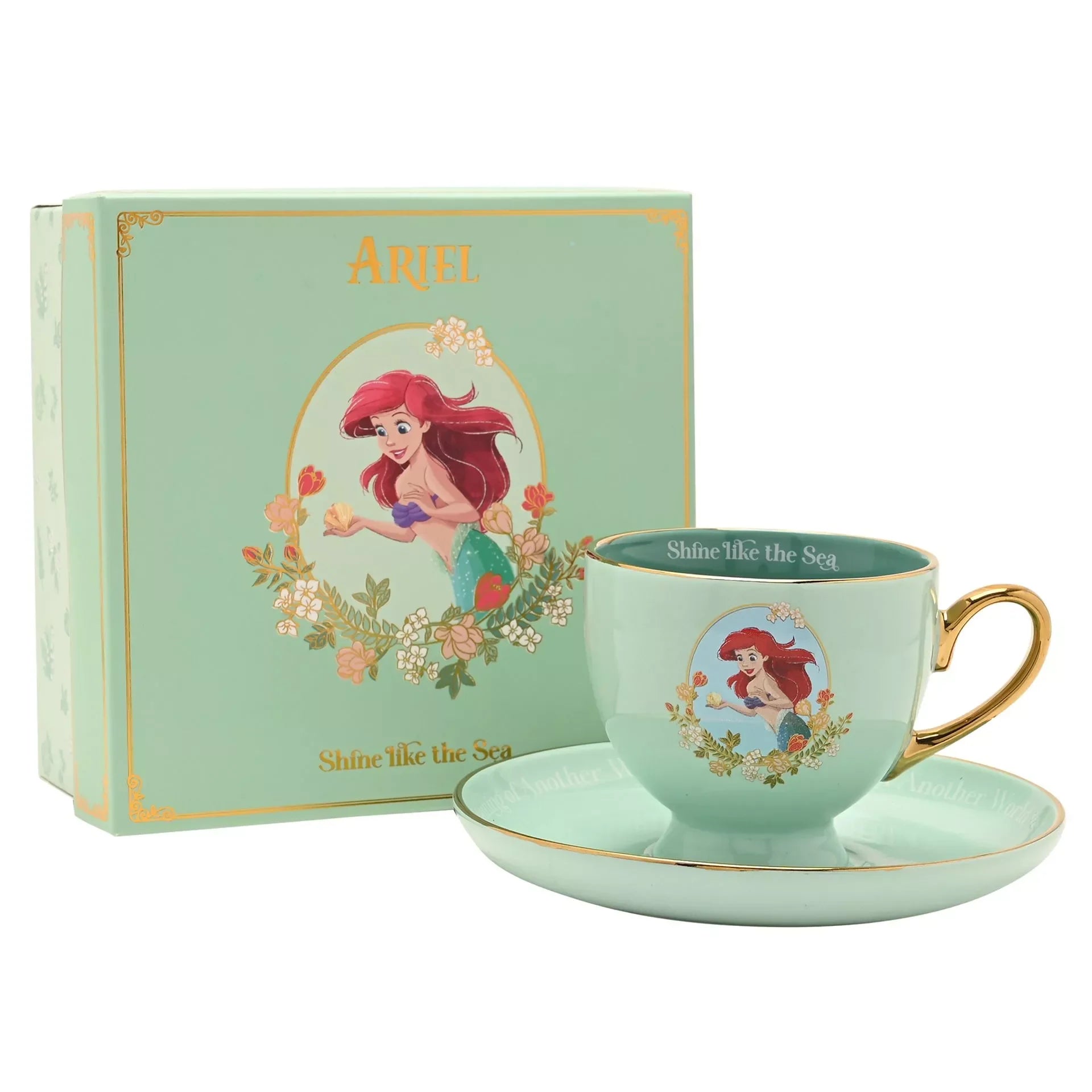 DISNEY PRINCESS - Ariel - Tea Cup + Saucer 7oz
