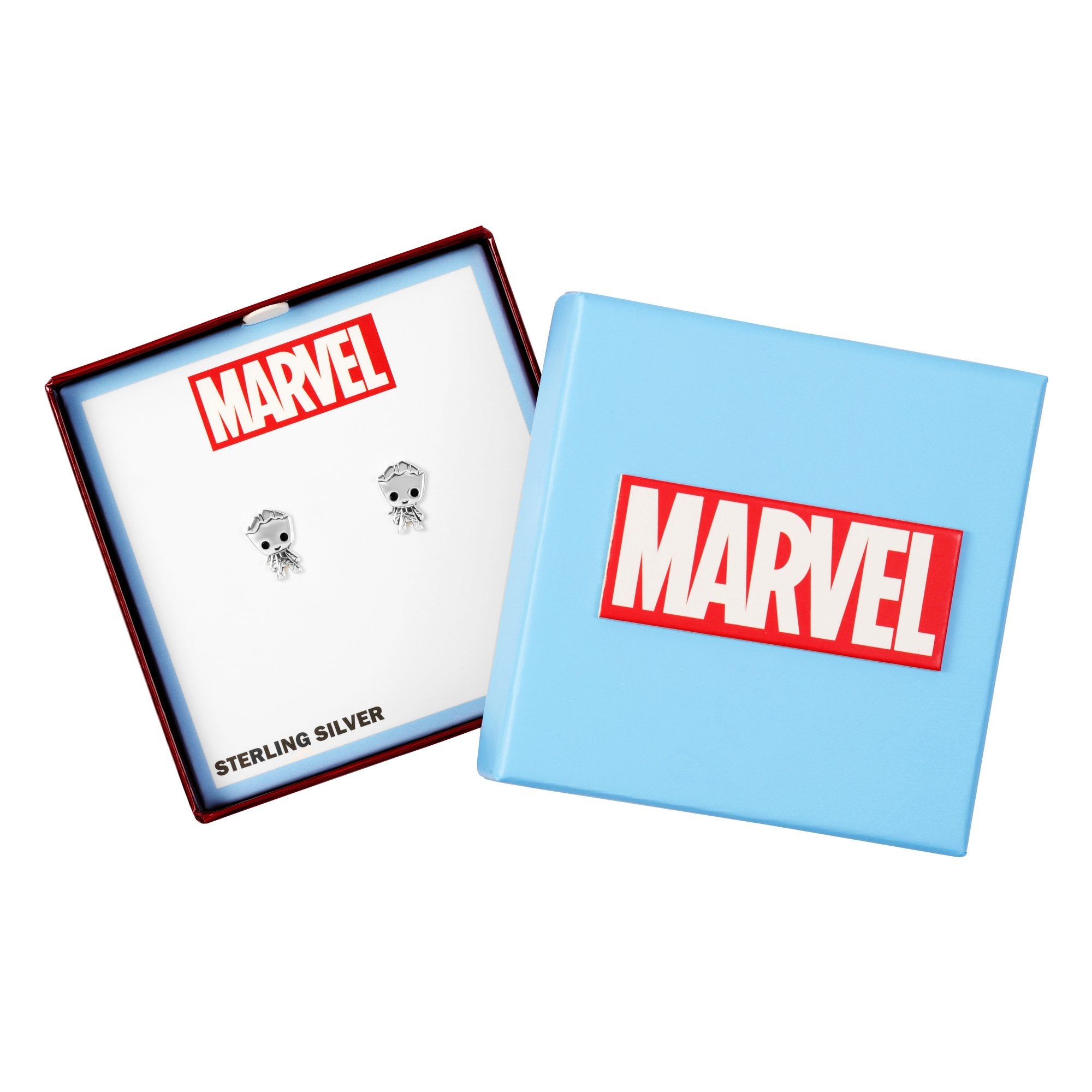GROOT - 1 Pair of Sterling Silver Studs Earrings