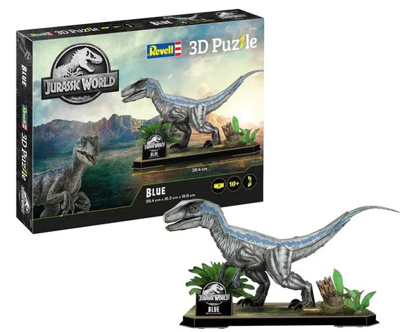 JURASSIC WORLD - Velociraptor Blue - Puzzle 3D 57pcs