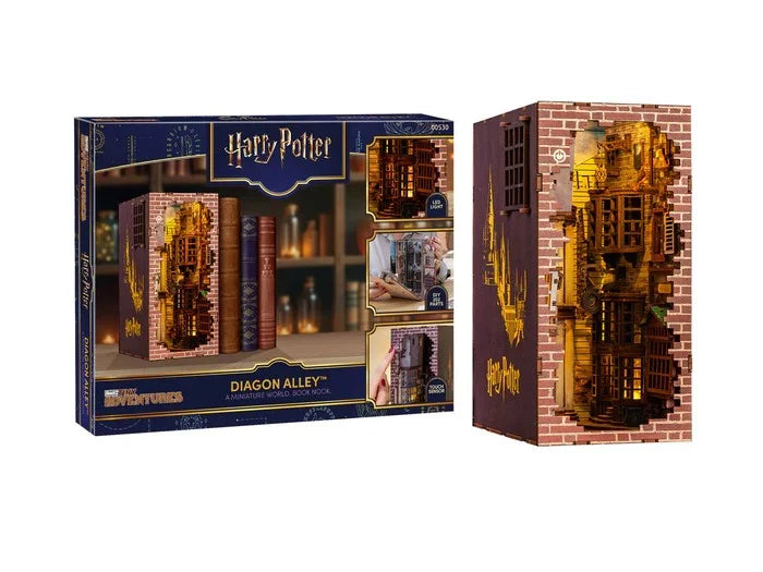 HARRY POTTER - BOOK NOOK KIT - Diagon Alley - 202pc + LED Light