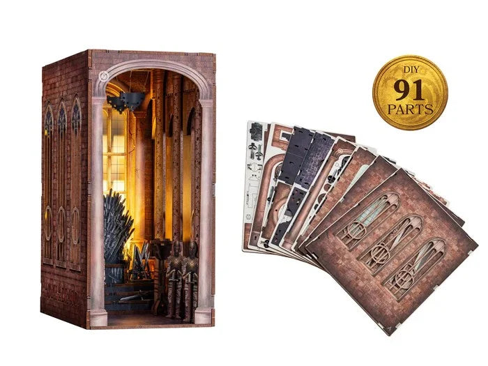 GAME OF THRONES - BOOK NOOK KIT - Iron Throne - 91pc + LED Light