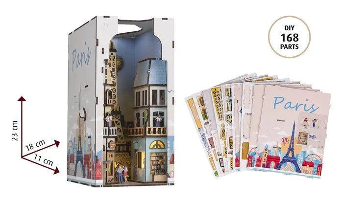 BOOK NOOK KIT - Paris - 168pc + LED Light