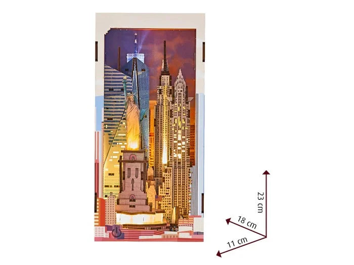 BOOK NOOK KIT - New York - 221pc + LED Light