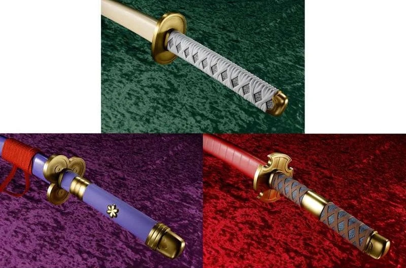 ONE PIECE - 3 swords of Roronoa Zoro - Replica Proplica 95cm