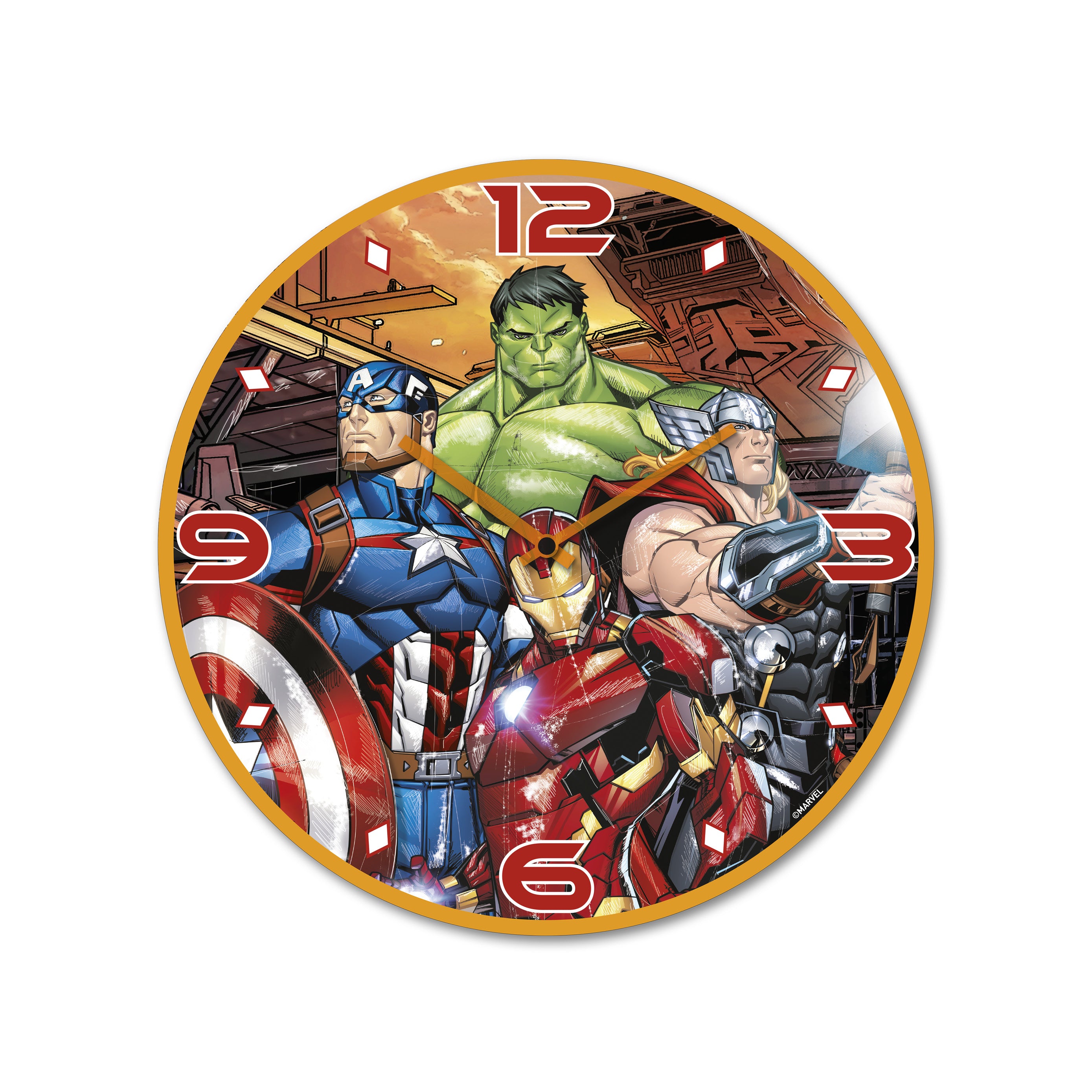 MARVEL - Wall Clock 35cm - Avengers