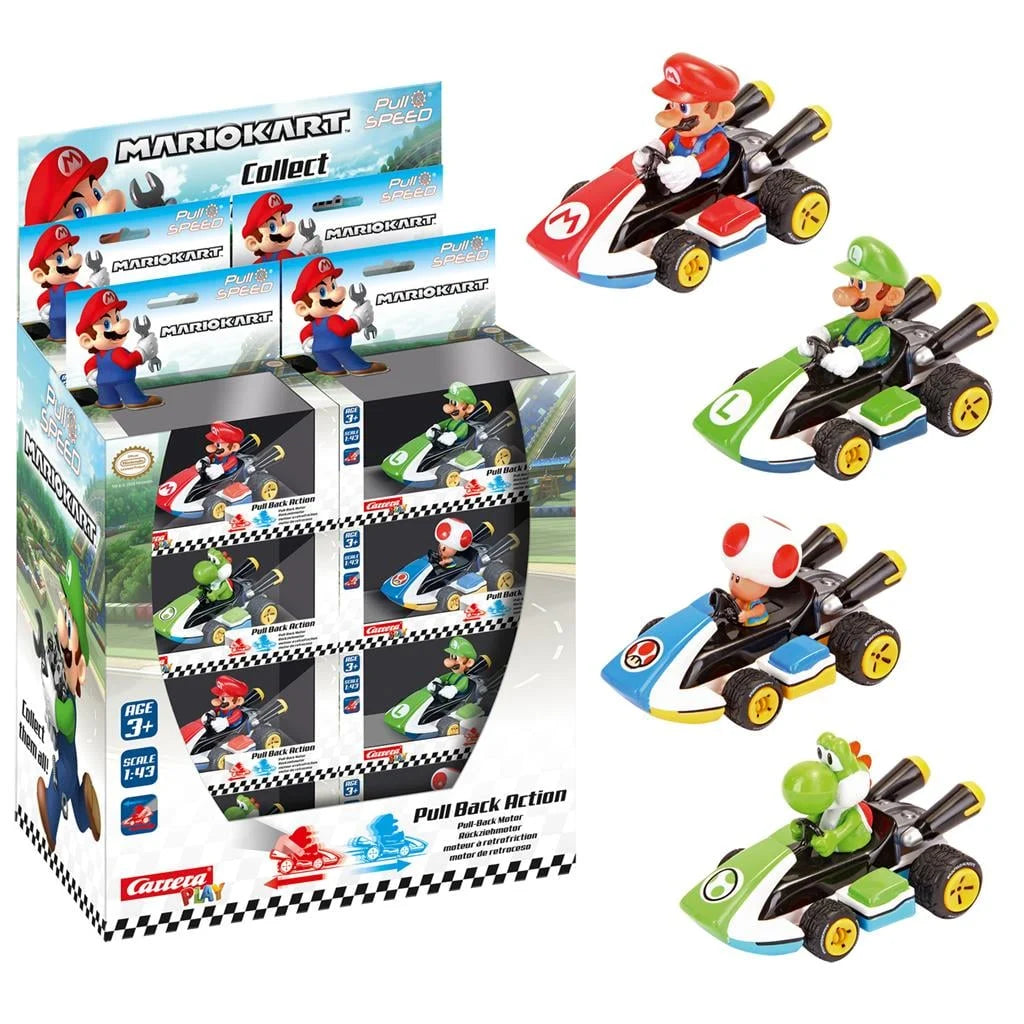 MARIO KART 8 - Cars - Display 24pcs Pull Back Action