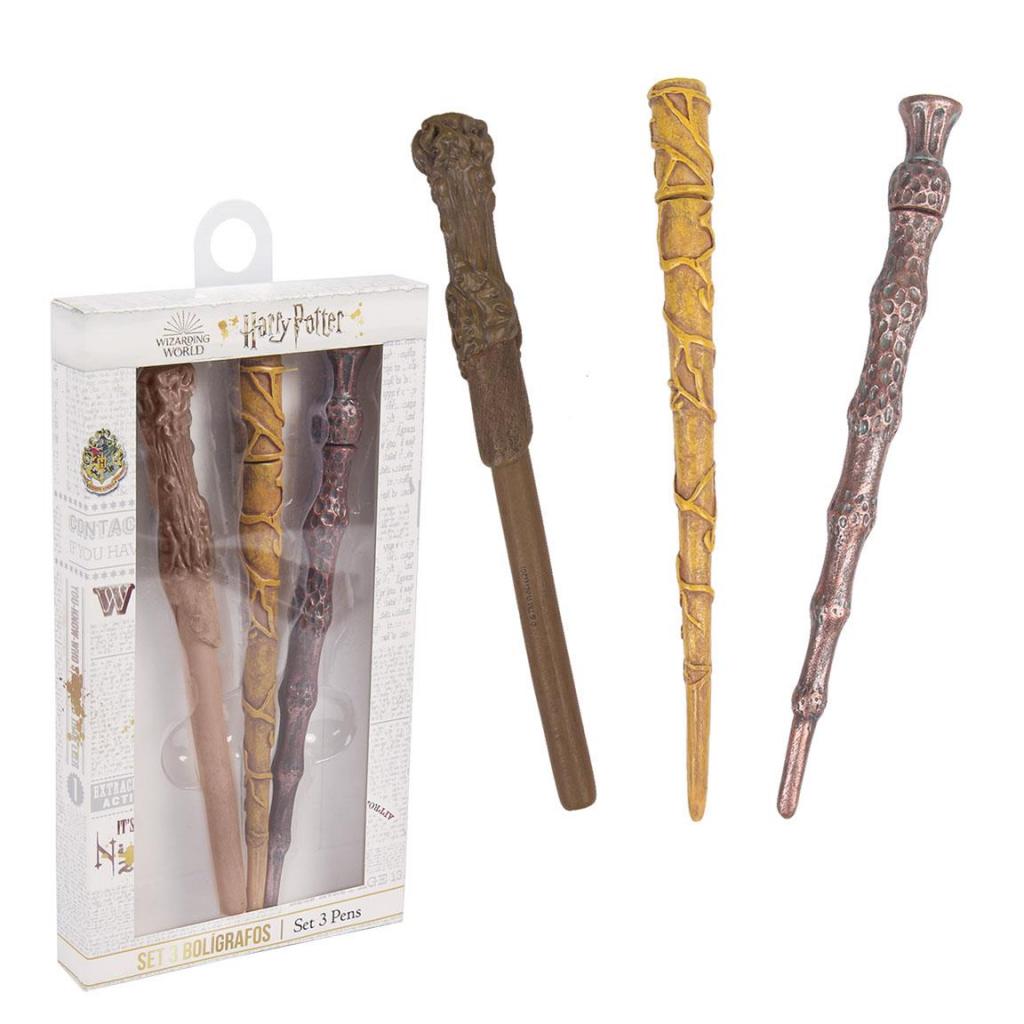 HARRY POTTER - Letter - Set of 3 Magic Wand Ballpoint Pens