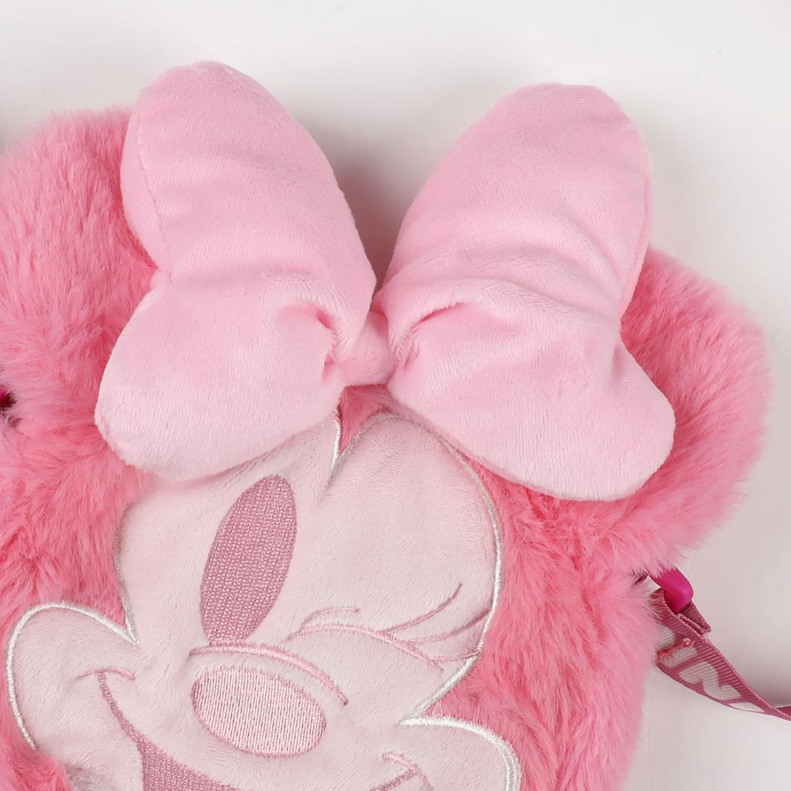 MINNIE - Head -  Plush Shoulderbag - 17x14x4cm