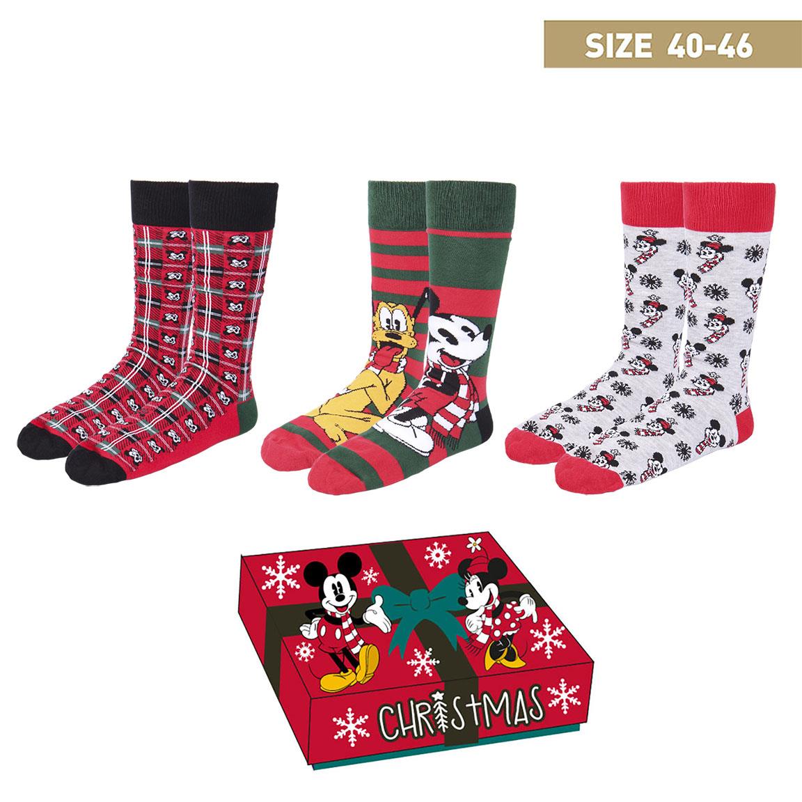 DISNEY - Mickey - 3er-Pack Socken (Größe 40-46)