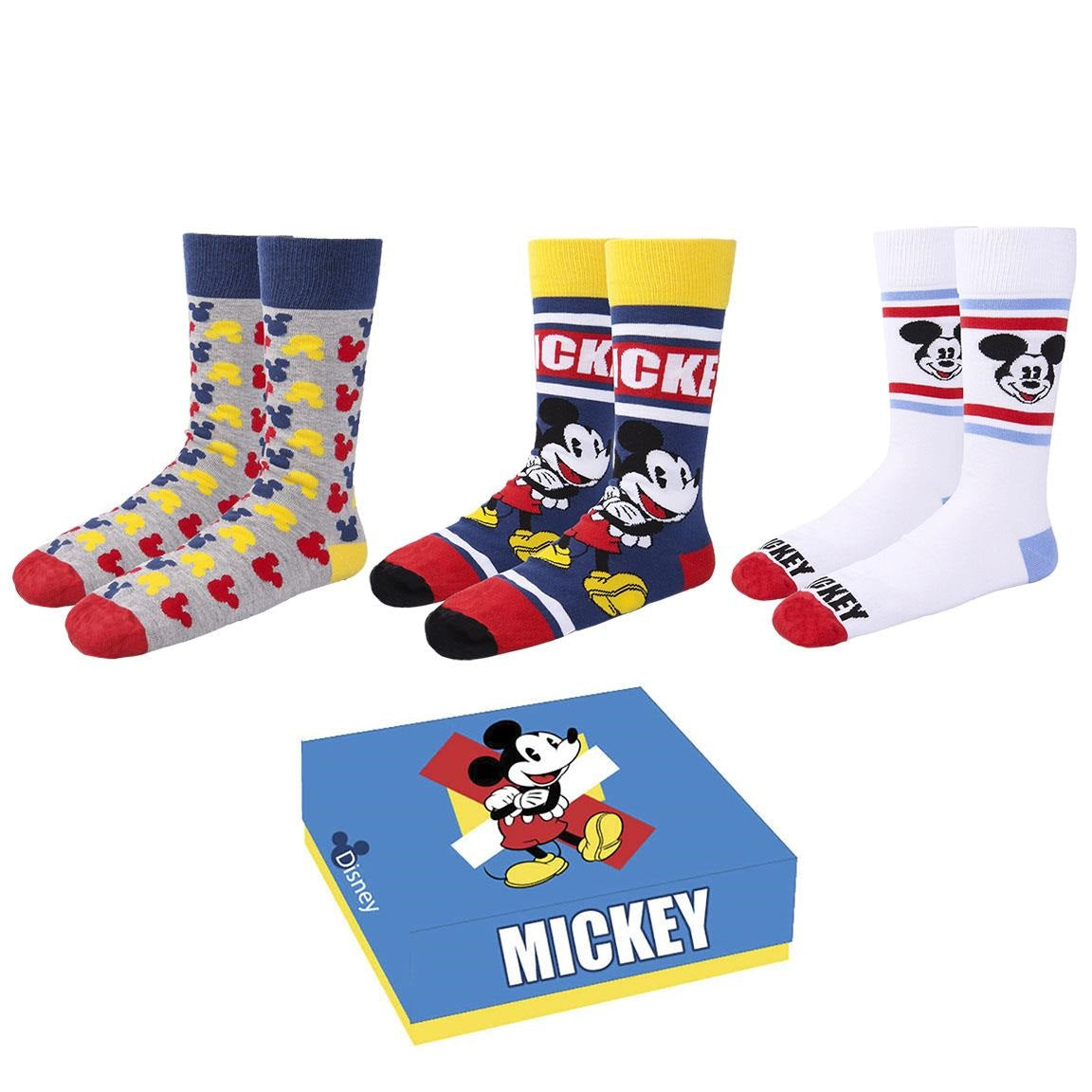 MICKEY – 3 Paar Socken-Pack (Größe 6,5–11)