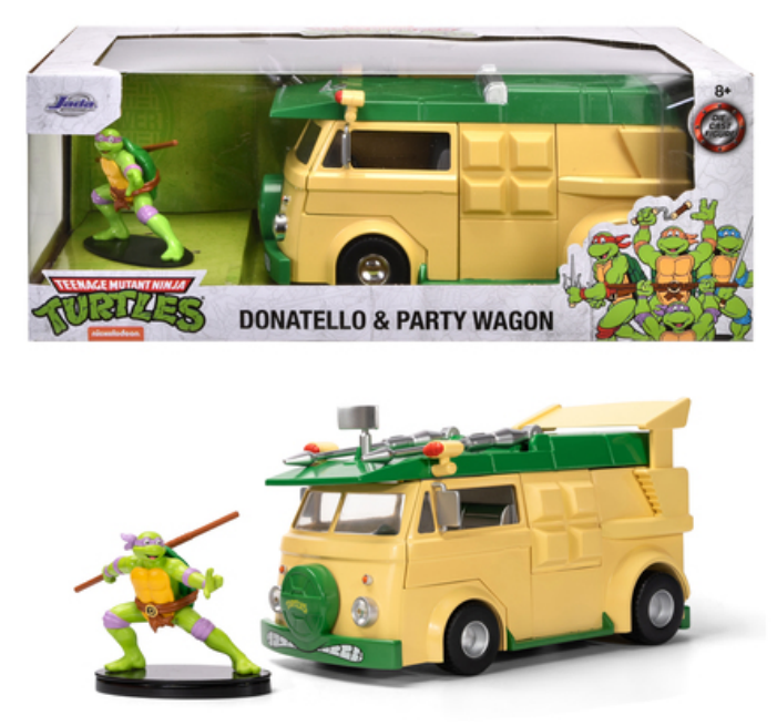 NINJA TURTLES - Donatello & Party Wagon - 1:24