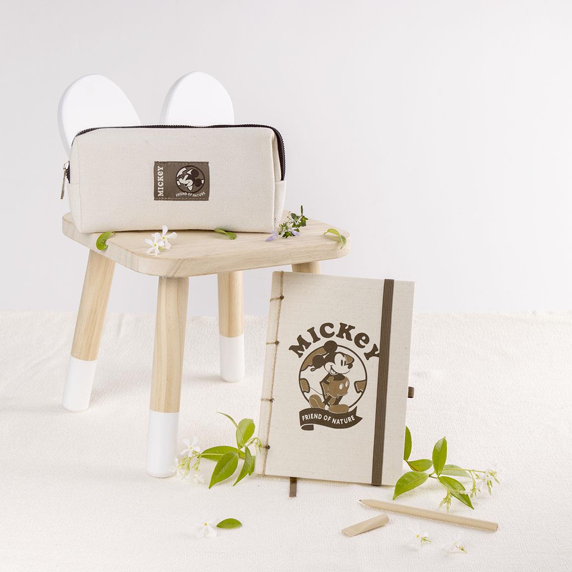 DISNEY - MICKEY - Notizbuch + Federmäppchen + Stift - Geschenkbox