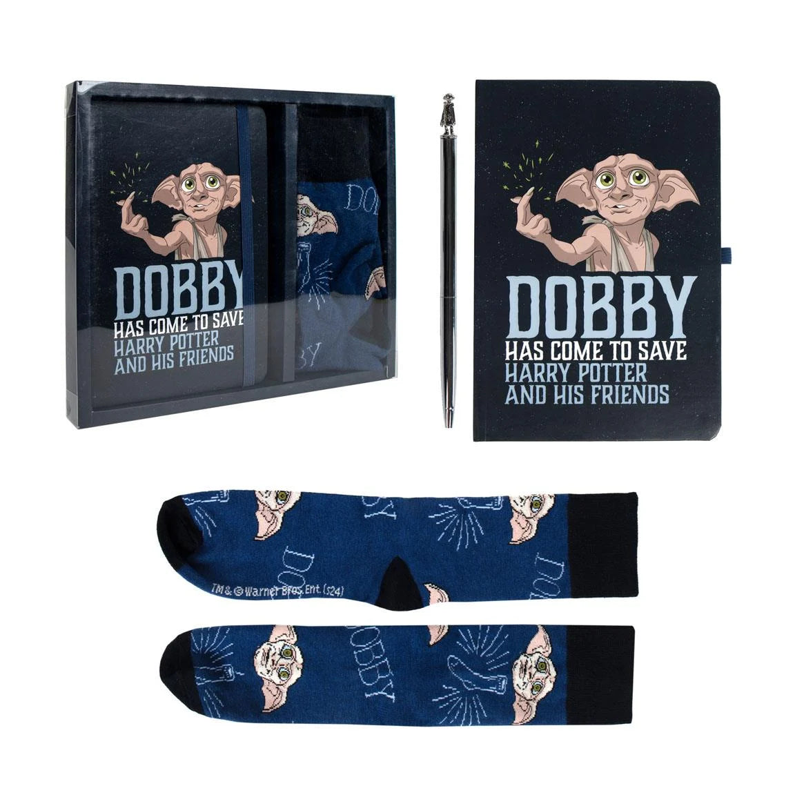 HARRY POTTER - Dobby - Premium Pack A5 Notebook + Pen + Socks
