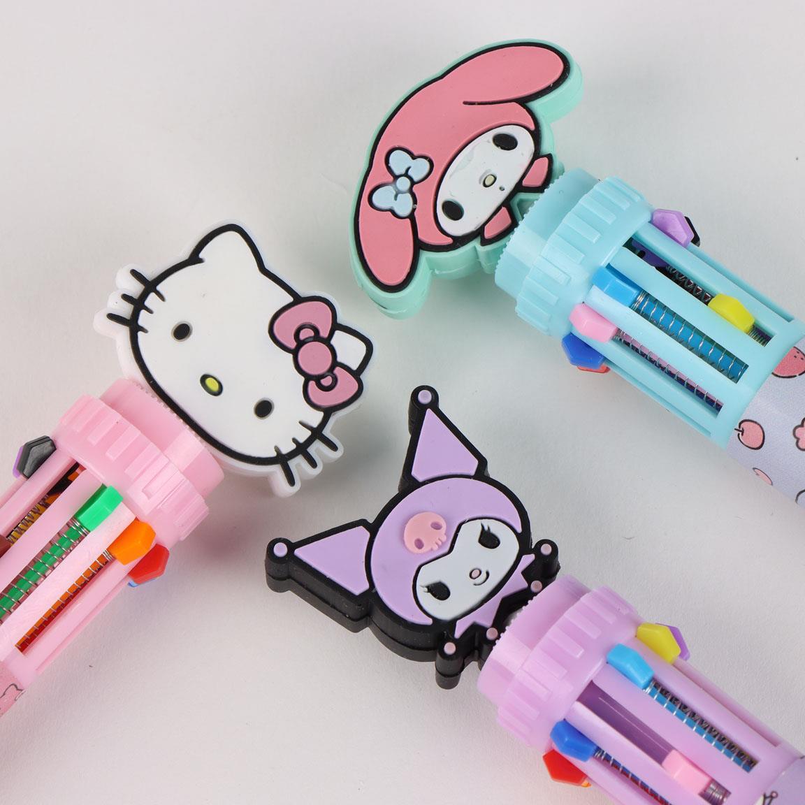 HELLO KITTY & Friends - Display de 16 Ball-Pen with 10 changing colors