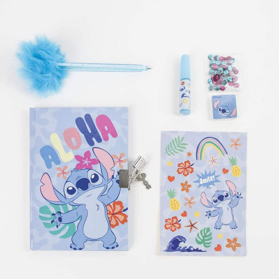 STITCH - Stationery Set - Diary + accessories 6pc.