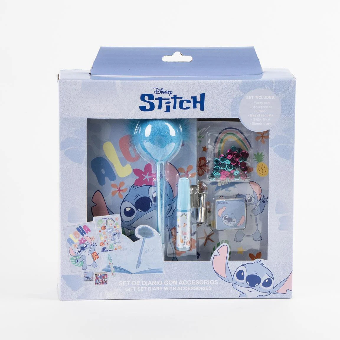 STITCH - Stationery Set - Diary + accessories 6pc.