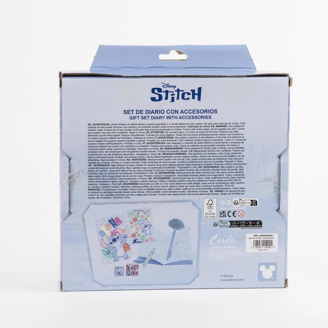 STITCH - Stationery Set - Diary + accessories 6pc.