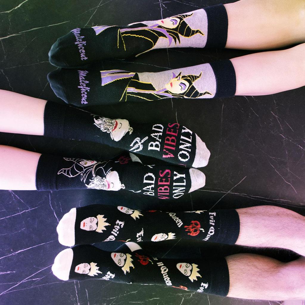 DISNEY VILLAINS - 3 Pairs socks Pack (UK Size 3,5-9)