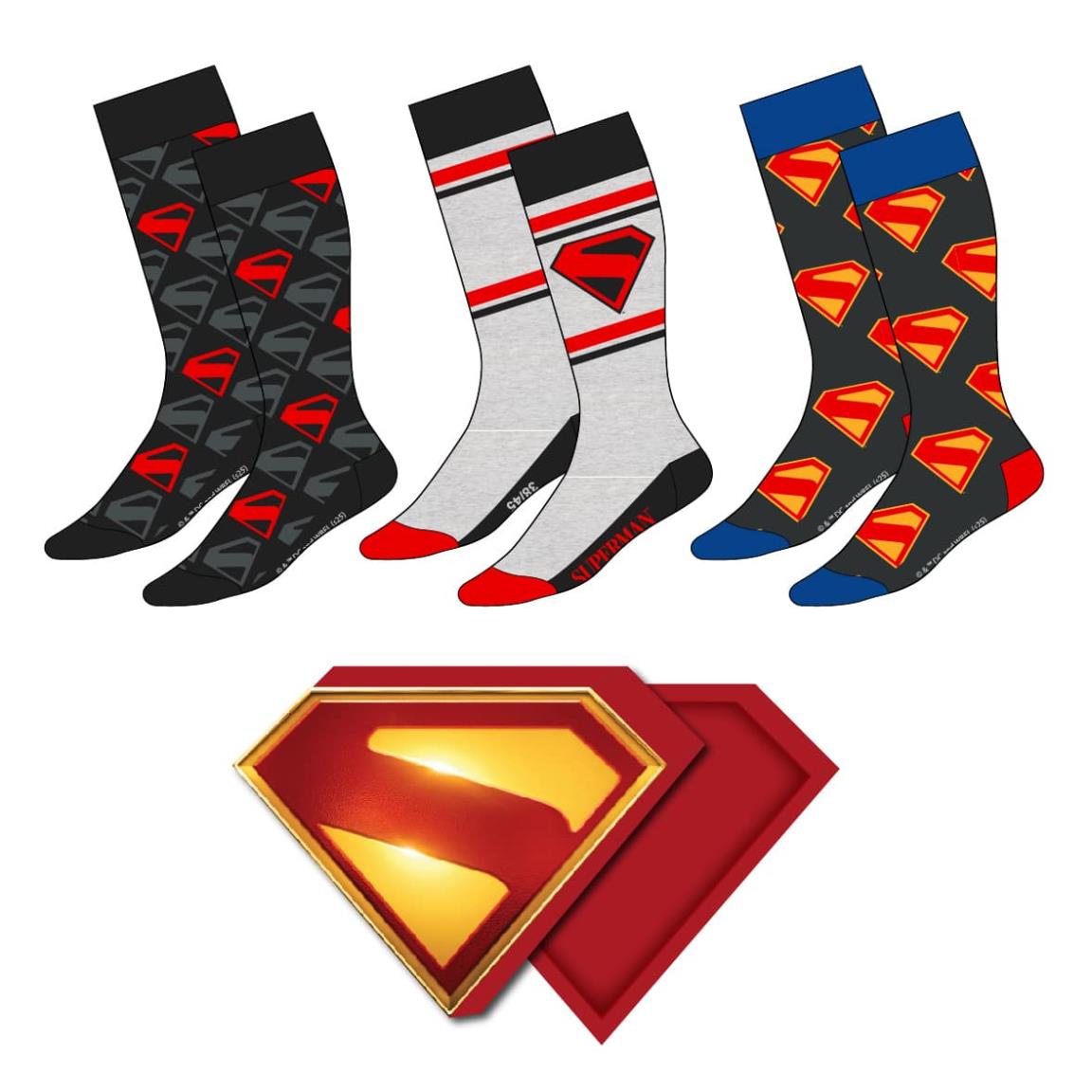 SUPERMAN - 3 Pairs socks Pack (UK Size 5-10,5)