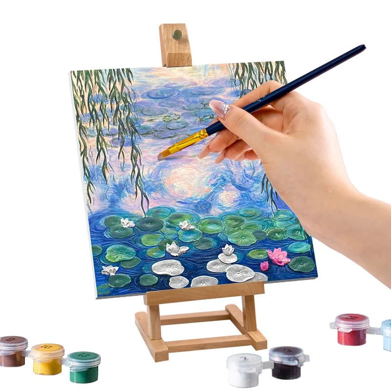 Resin DIY 3D Painting - Water Lilies - 34x34cm