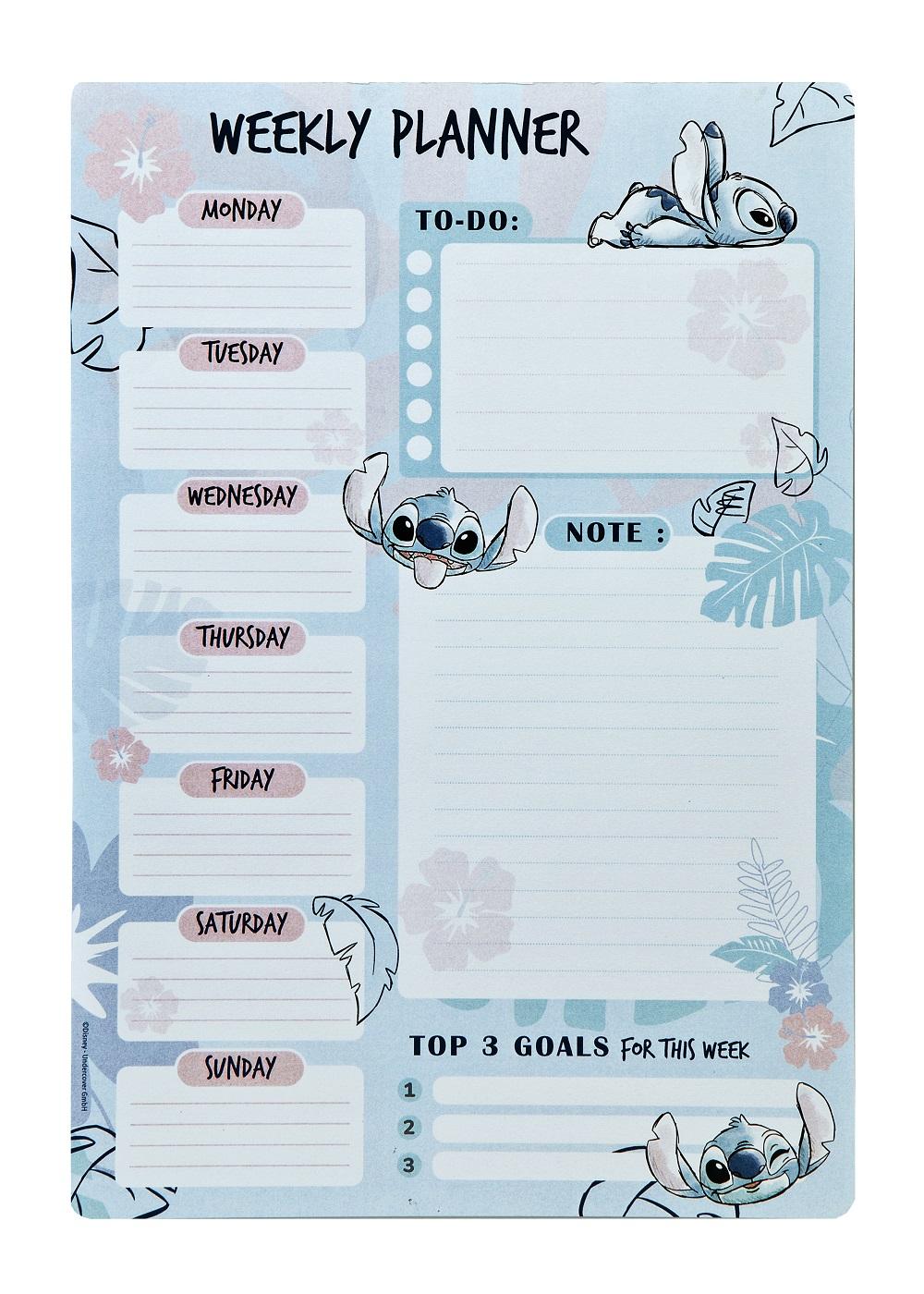STITCH - Watercolor - Weekly Planner
