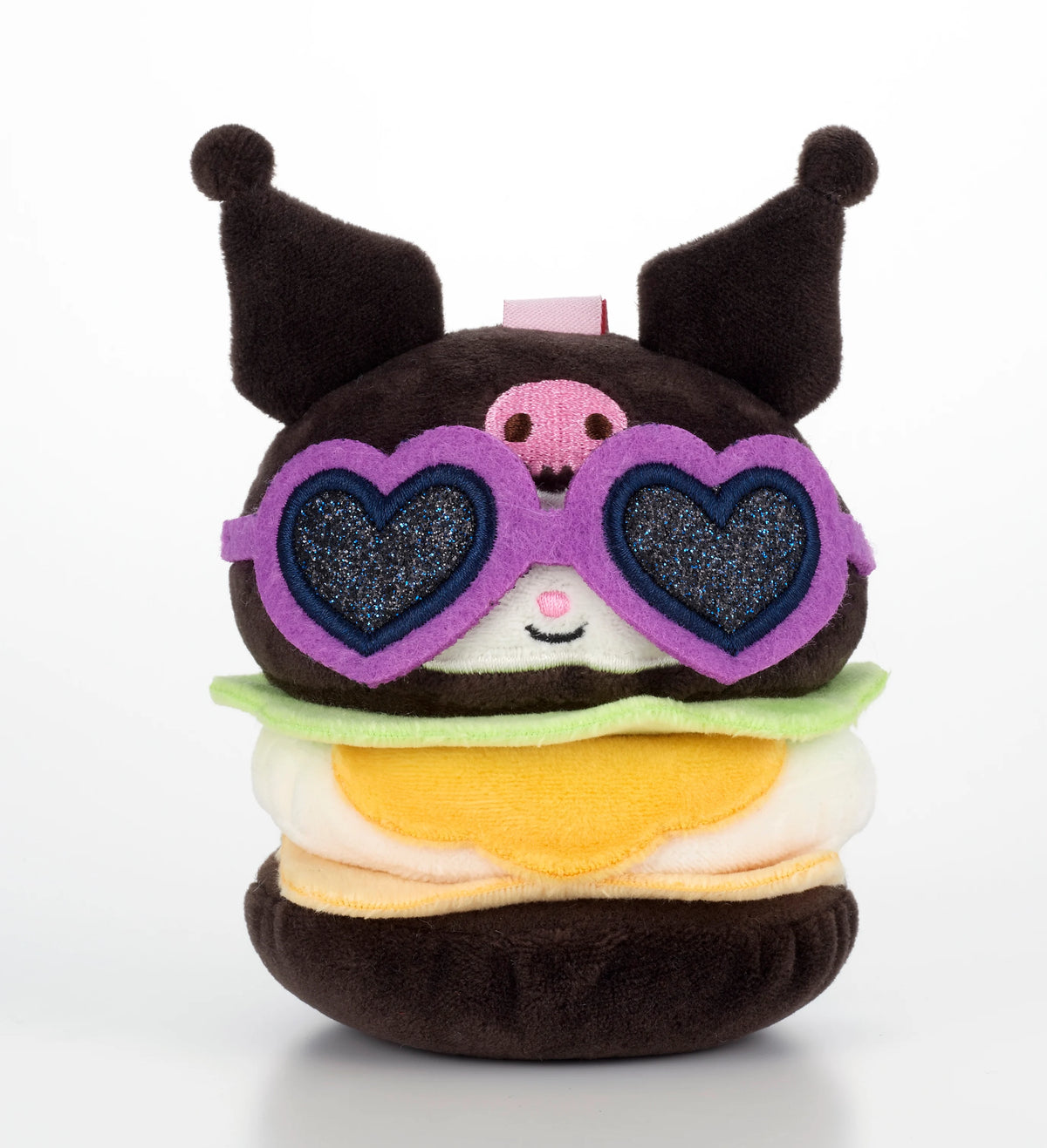 SANRIO - Kuromi's Tsukimi burger - Plush Kawaii YumYum 9cm