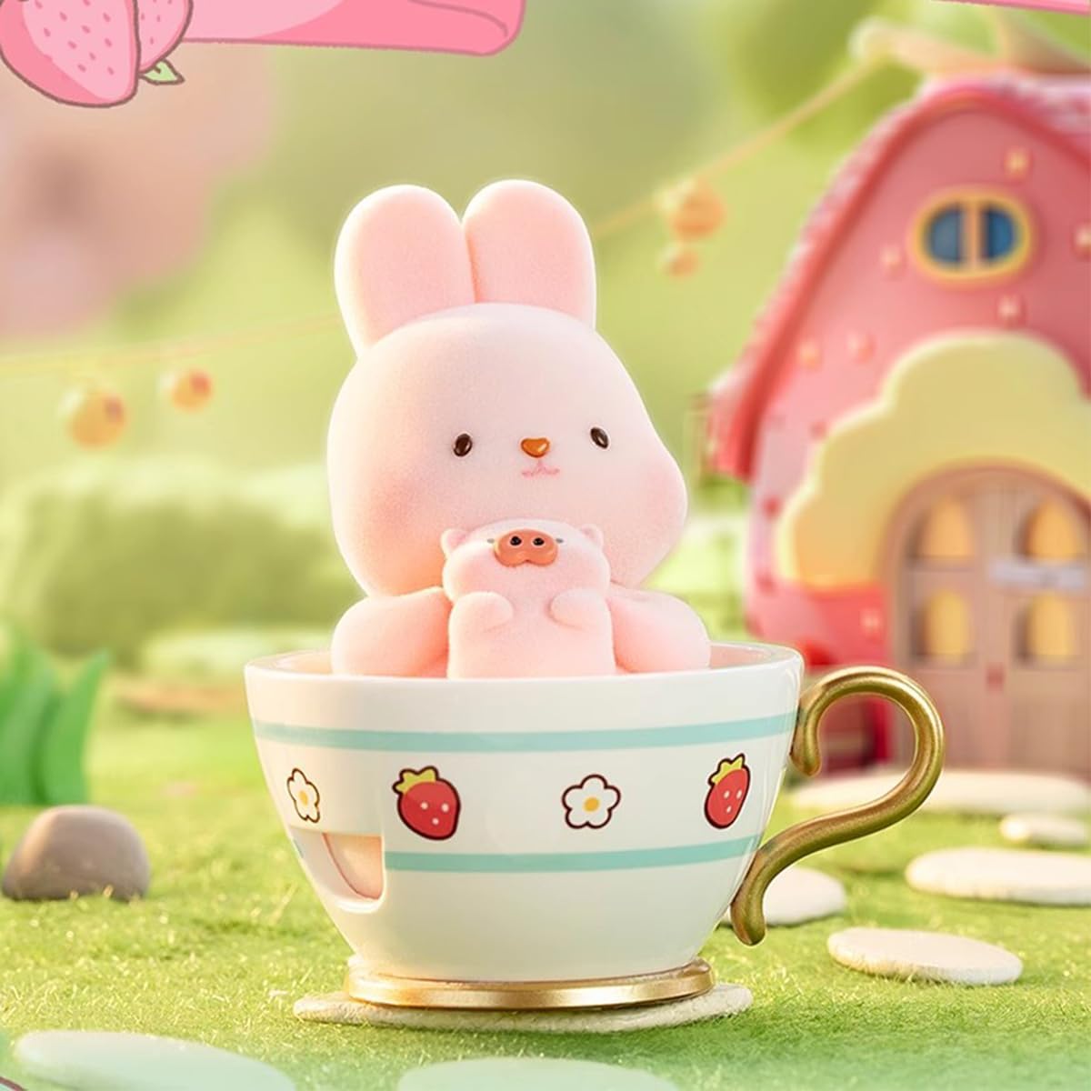 MOMO BUNNY - Strawberry Town - Blind Box 8 Figure set 10cm