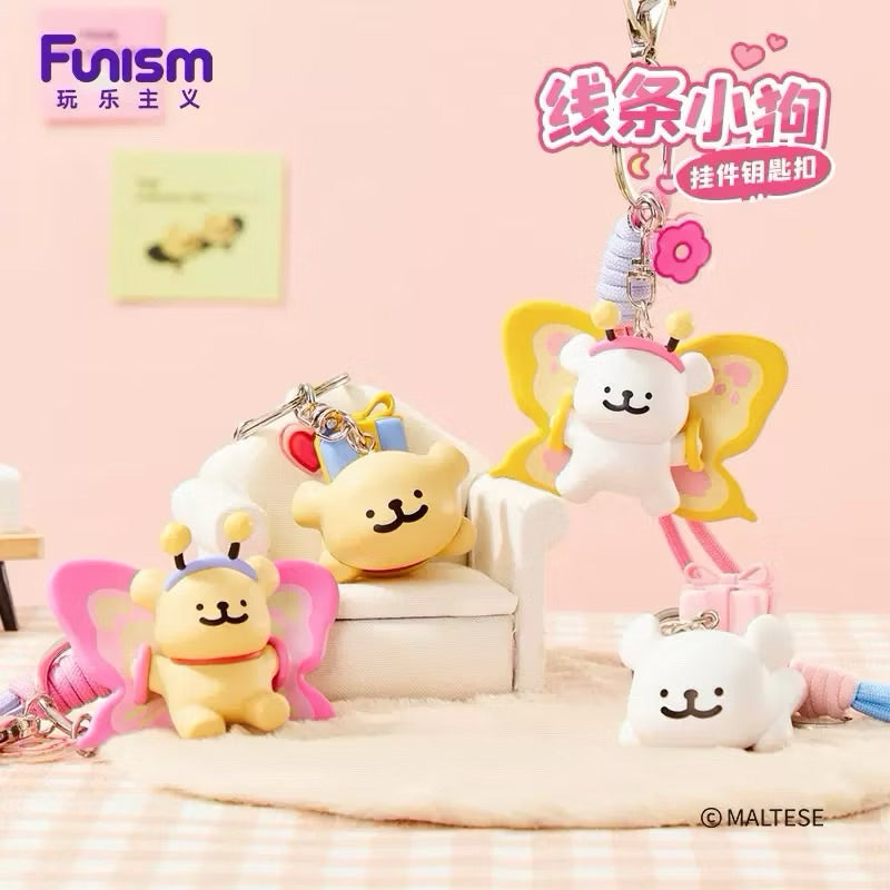 MALTESE - Keychain Butterfly Retriver - Display 10 pcs