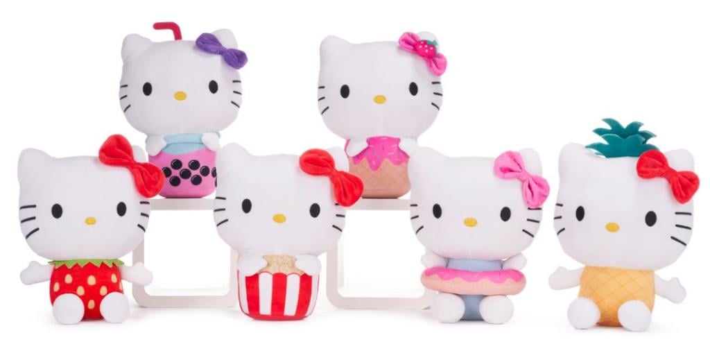 HELLO KITTY - Treats - Assortment of 12 Plushs - 6 Models - 25cm