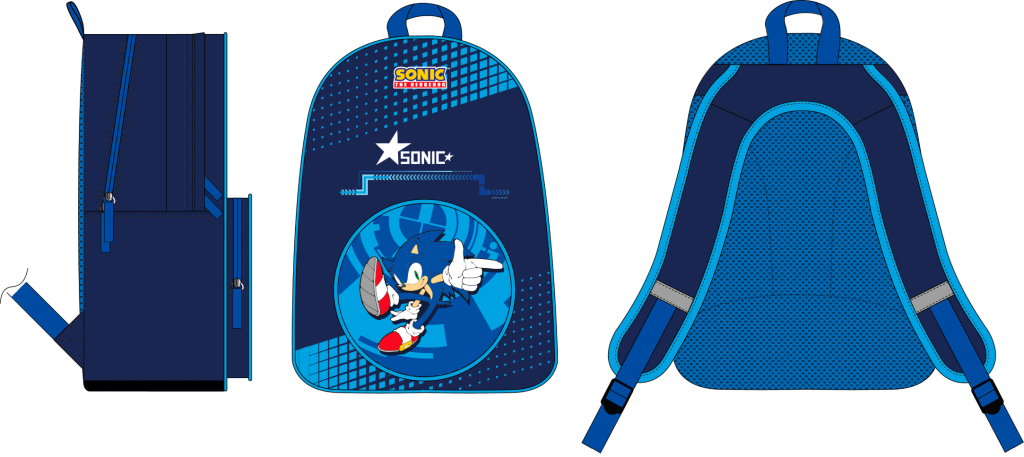 SONIC - Sonic - 3 Comp. + 1 Taschenrucksack '32x45x18cm'