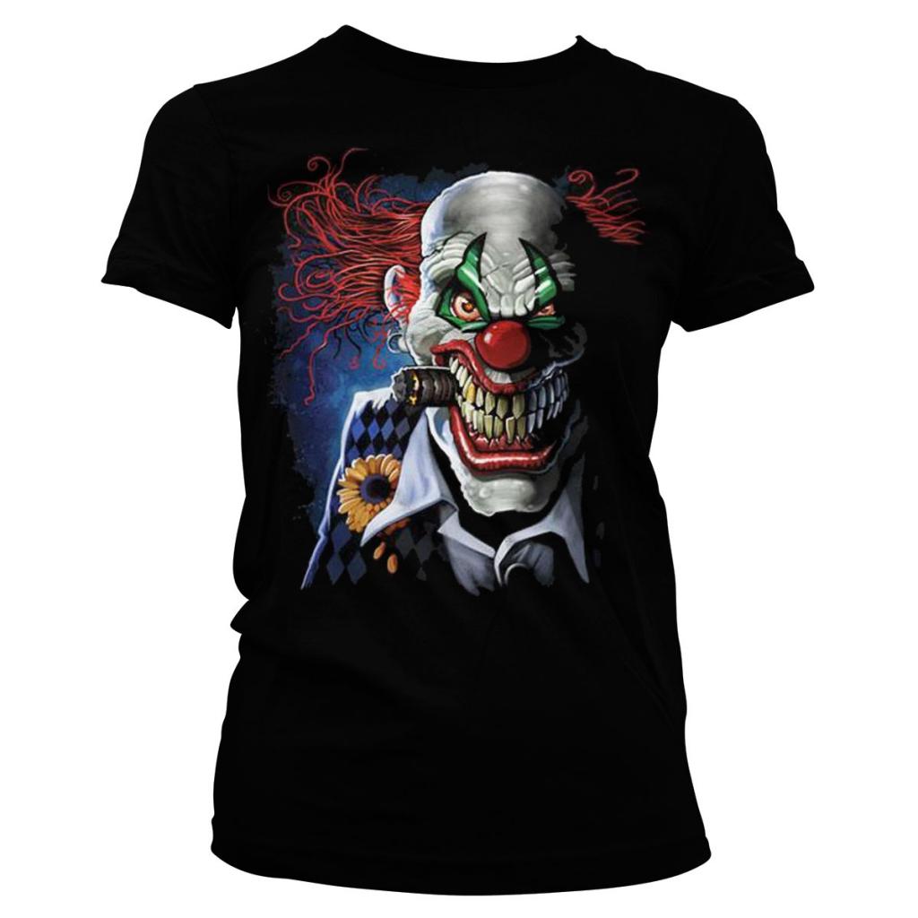 HORROR - T-Shirt Joker Clown - MÄDCHEN (L)
