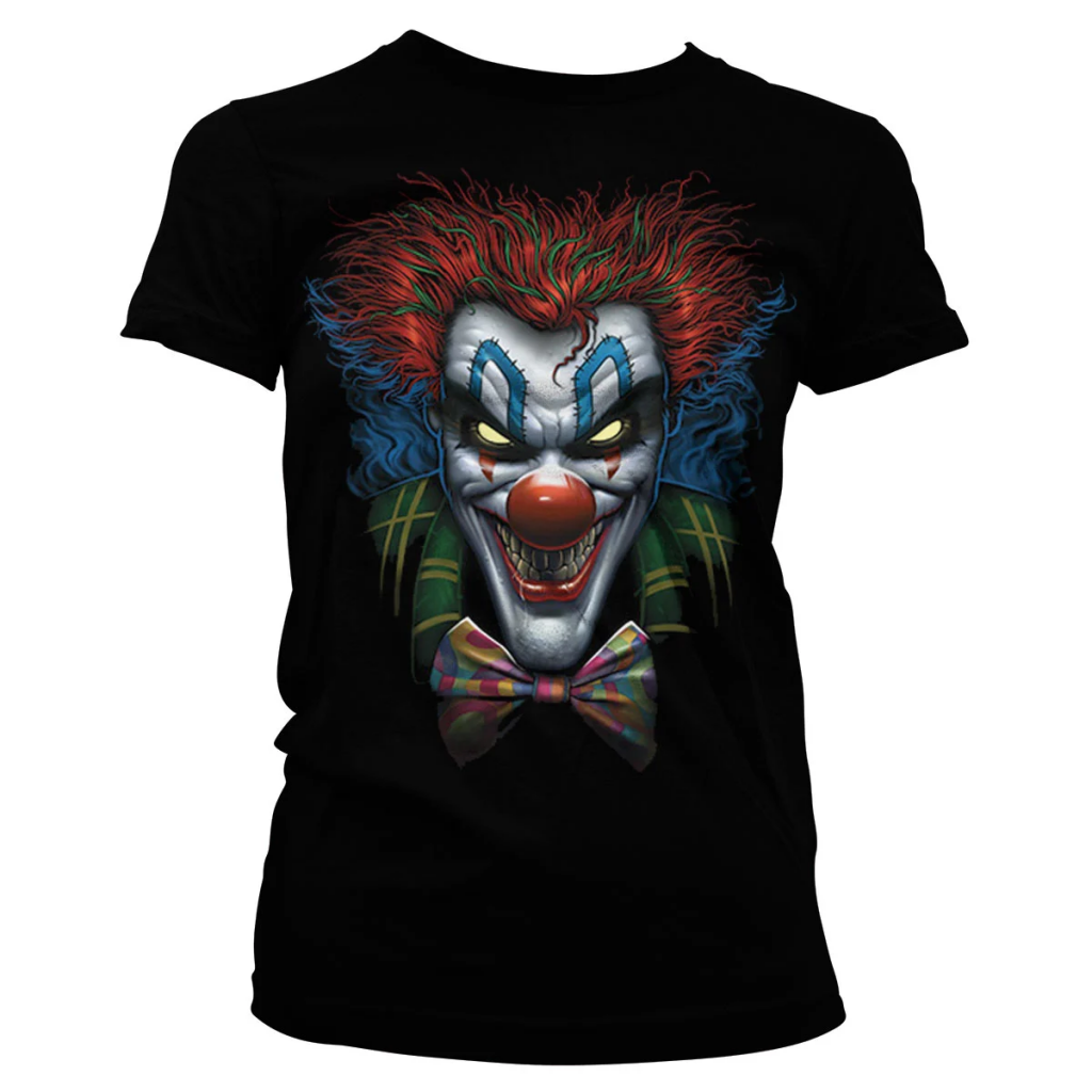 HORROR - T-Shirt Psycho Clown - MÄDCHEN (XXL)