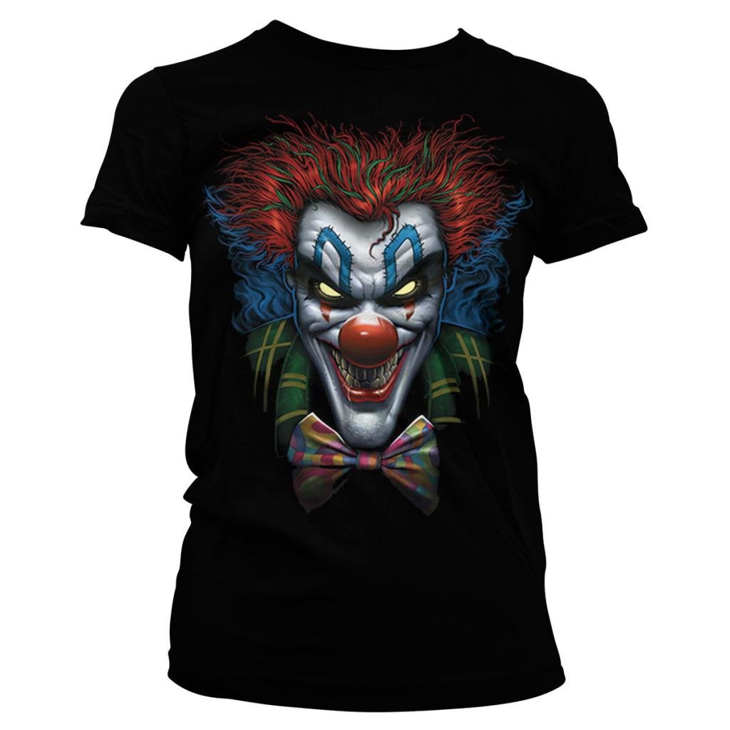 HORROR - T-Shirt Psycho Clown - MÄDCHEN (XL)