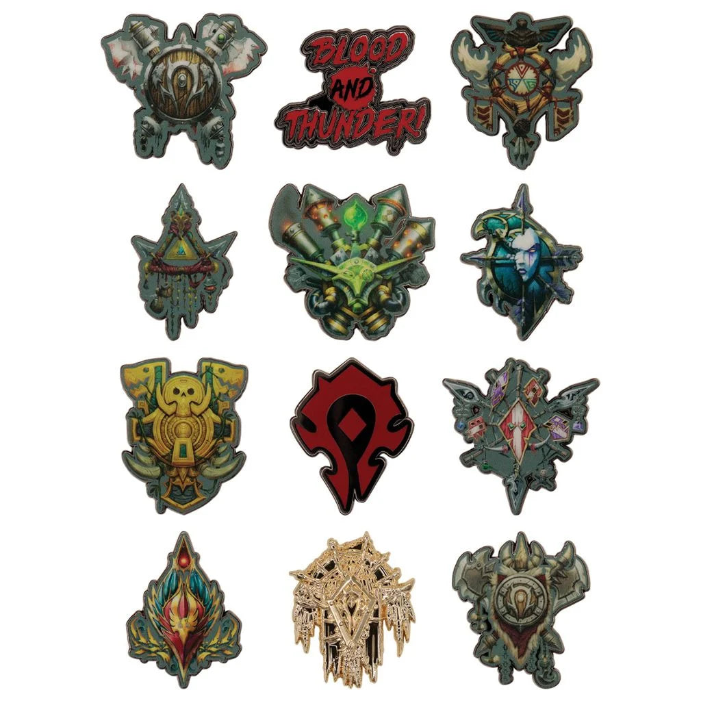 WORLD OF WARCRAFT - Horde - Mystery Box of 12 Pin Badge
