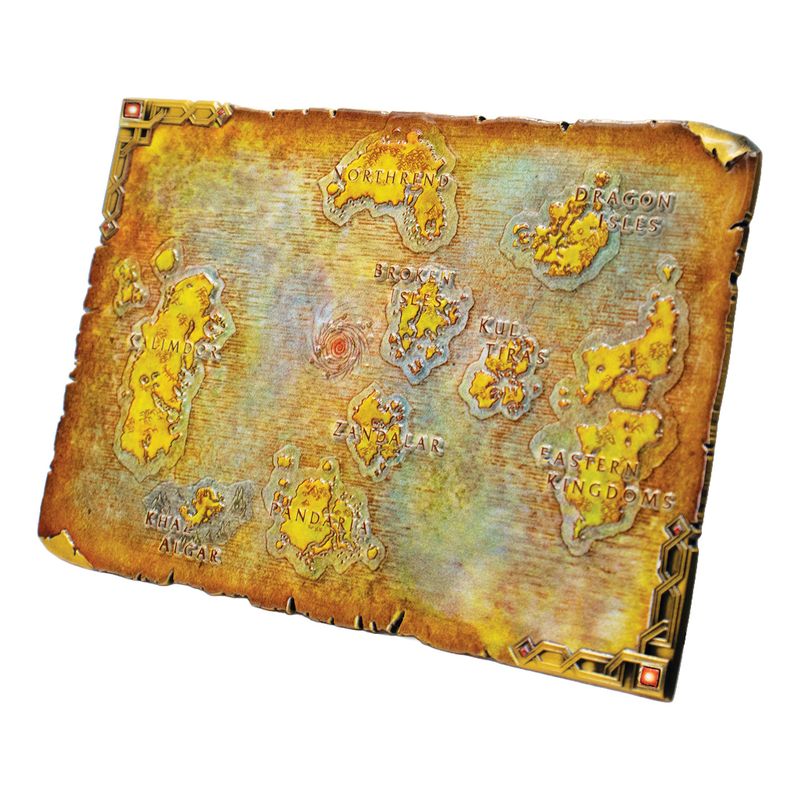 WORLD OF WARCRAFT - Limited Edition Metal Map of Azeroth