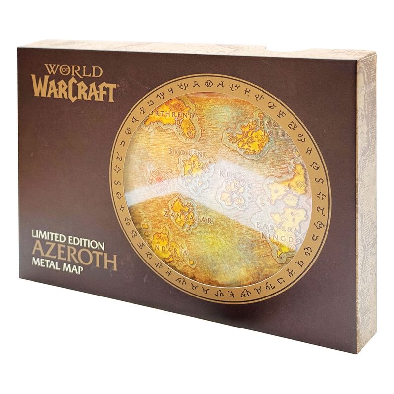 WORLD OF WARCRAFT - Limited Edition Metal Map of Azeroth