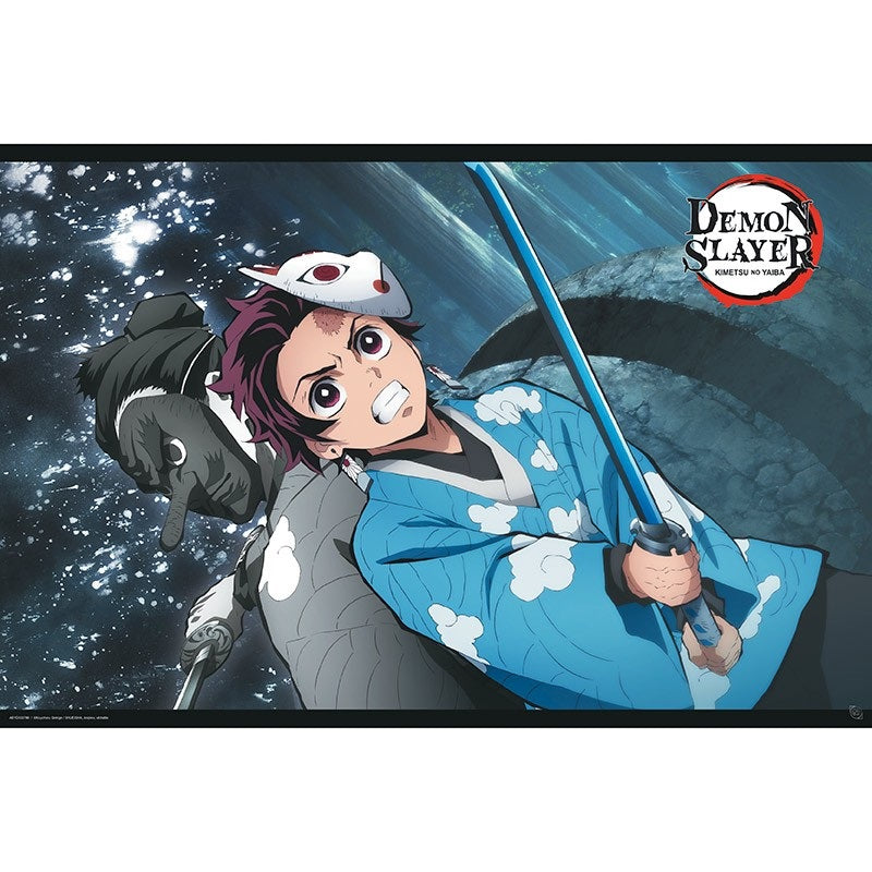 DEMON SLAYER - Tanjiro & Urukodaki - Poster 91x61cm
