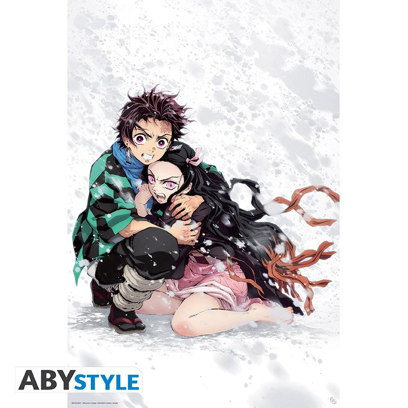 DEMON SLAYER - Tanjiro & Nezuko Snow - Poster 91x61cm