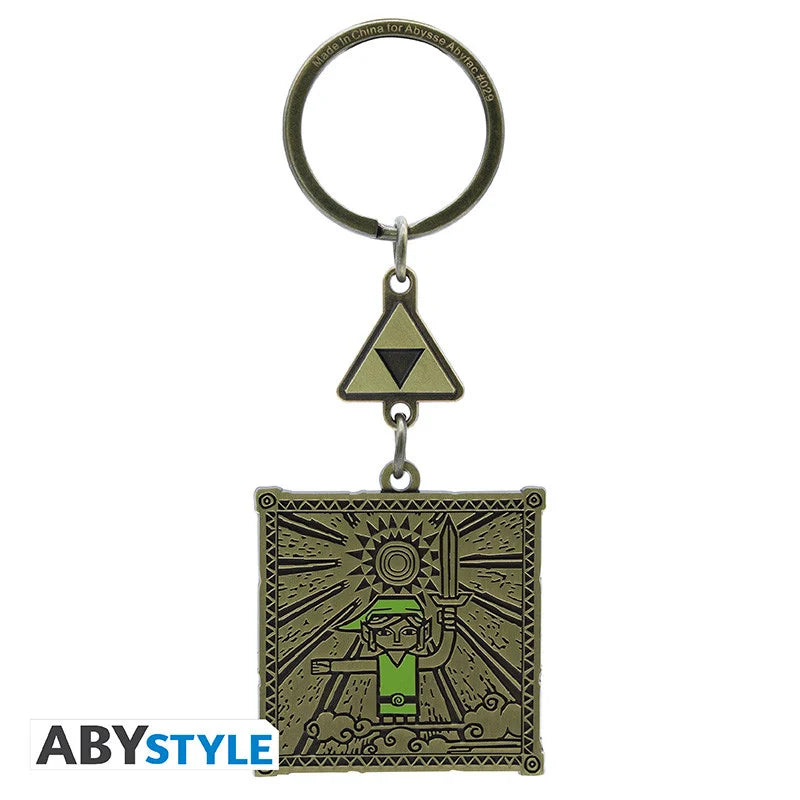 THE LEGEND OF ZELDA - Keychain - Link & Triforce
