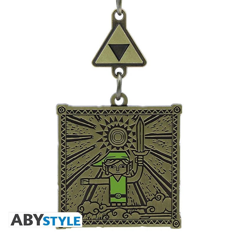THE LEGEND OF ZELDA - Keychain - Link & Triforce